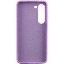 Кожаный чехол Bonbon Leather Metal Style для Samsung Galaxy S23 – Сиреневый