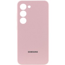 Чехол Silicone Cover Lakshmi Full Camera (AAA) with Logo для Samsung Galaxy S23 (Розовый)