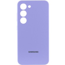 Чохол Silicone Cover Lakshmi Full Camera (AAA) with Logo для Samsung Galaxy S23 – Бузковий