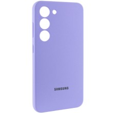 Чехол Silicone Cover Lakshmi Full Camera (AAA) with Logo для Samsung Galaxy S23 – Сиреневый