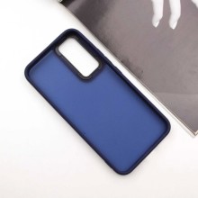 Чохол TPU+PC Lyon Frosted для Samsung Galaxy S23 – Navy Blue