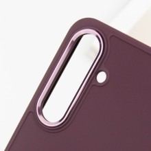 TPU чехол Bonbon Metal Style для Samsung Galaxy S23 – Бордовый