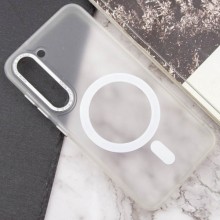 Чехол TPU Lyon frosted with MagSafe для Samsung Galaxy S23 – Белый