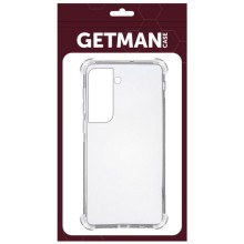 TPU чехол GETMAN Ease logo усиленные углы для Samsung Galaxy S23 – Прозрачный