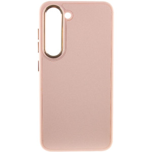 Кожаный чехол Bonbon Leather Metal Style для Samsung Galaxy S23 (Розовый)