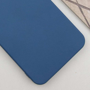 Чехол TPU GETMAN Liquid Silk Full Camera для Samsung Galaxy S23 – Синий
