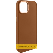 Кожаный чехол Bonbon Leather Metal Style для Samsung Galaxy S23 – Коричневый