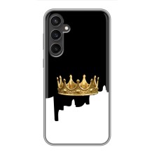 Чохол (Корона на чорному фоні) для Самсунг Галаксі С23 (Золота корона)