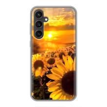 Чехол с Цветами для Samsung Galaxy S23 (поле подсолнухов)