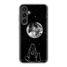 Чохол з малюнком кіт на Samsung Galaxy S23 (Дівчина з котом)