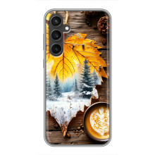 Чехол с уникальным дизайном «Осень с кофе» для Samsung Galaxy S23 – Осенне-зимнее кофе