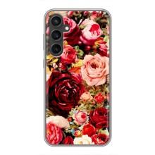 Силиконовый бампер с принтом (цветочки) на Самсунг С23 (Букет цветов)