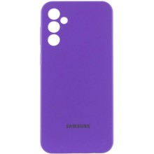 Чехол Silicone Cover Lakshmi Full Camera (AAA) with Logo для Samsung Galaxy S24 FE – Фиолетовый