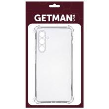 TPU чехол GETMAN Ease logo усиленные углы Full Camera для Samsung Galaxy S24 FE – Прозрачный