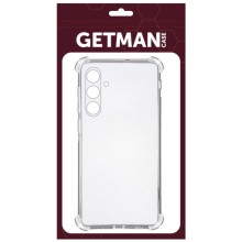 TPU чехол GETMAN Ease logo усиленные углы Full Camera для Samsung Galaxy S24 FE – Прозрачный