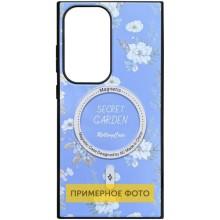 TPU+PC чехол Secret Garden with MagFit для Samsung Galaxy S24 FE – Лиловый