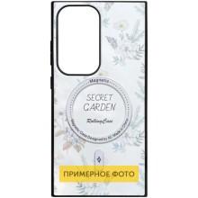 TPU+PC чехол Secret Garden with MagFit для Samsung Galaxy S24 FE – Белый