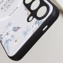 TPU+PC чехол Secret Garden with MagFit для Samsung Galaxy S24 FE – Белый
