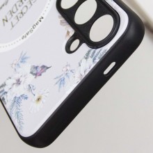 TPU+PC чохол Secret Garden with MagFit для Samsung Galaxy S24 FE – Білий