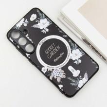 TPU+PC чехол Secret Garden with MagFit для Samsung Galaxy S24 FE – Черный