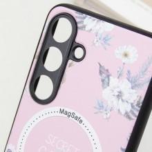 TPU+PC чехол Secret Garden with MagFit для Samsung Galaxy S24 FE – Розовый