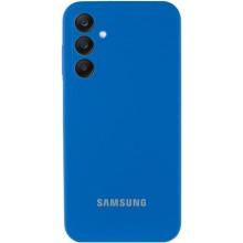 Чехол Silicone Cover Lakshmi Full Camera (AAA) with Logo для Samsung Galaxy S24 FE – Синий