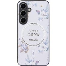 TPU+PC чохол Secret Garden with MagFit для Samsung Galaxy S24 FE – Білий