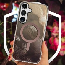 Чехол TPU Shiny Mountain (MagFit) для Samsung Galaxy S24 FE – Коричневый