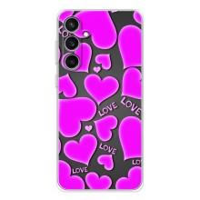 Чехлы для любимой на Гелекси С24 ФЕ (VPrint) (Pink hearts)
