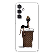 Чехлы Луи Витон для Samsung Galaxy S24 FE (AlphaPrint - LOUIS VUITTON) (кофе LOUIS VUITTON)