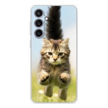 Чехлы с Котиками для Samsung Galaxy S24 FE (VPrint) (Прыжок кота)