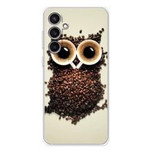 Чехлы с принтом СОВЫ для Samsung Galaxy S24 FE – Сова с зерен кофе