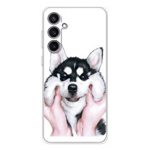 Чехлы с собаками для Samsung Galaxy S24 FE (VPrint) (Довольный Хаски)
