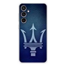 Чехлы с тематикой "Крутые машины" на Samsung Galaxy S24 FE – Лого Maserati