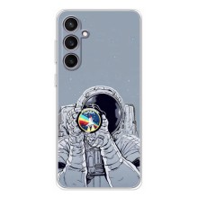 Чехол NASA для Samsung Galaxy S24 FE (AlphaPrint) (Космонавт фото)