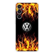 Чехол "Фольксваген" для Samsung Galaxy S24 FE – Огненный Лого