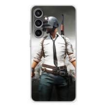 Силиконовый чехол с картинкой "Герой Pubg" на Samsung Galaxy S24 FE – Пабг