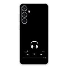 Чехол с картинками на черном фоне для Samsung Galaxy S24 FE – Плеер