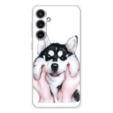 Бампер для Samsung Galaxy S24 FE с картинкой "Песики" (Собака Хаски)