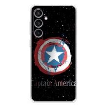 Чехол с Щитом Капитана Америки на Samsung Galaxy S24 FE – Щит Капитана