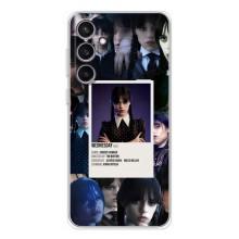 Чехлы Венсдей на Samsung Galaxy S24 FE Уэнсдей (AlphaPrint) (коллаж Уэнздей)