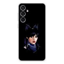 Чехлы Венсдей на Samsung Galaxy S24 FE Уэнсдей (AlphaPrint) (серьезная Уэнздей)