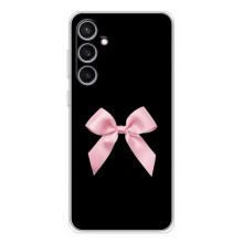 Чехол банты для Samsung Galaxy S24 FE – Бант на черном