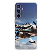 Чехол с мемом Тралалело тралала на Samsung Galaxy S24 FE (Бомбардиро крокодило)