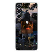 Чехол как приручить дракона на Samsung Galaxy S24 FE – Дракон коллаж