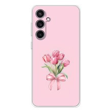 Чохол з розовим принтом для Samsung Galaxy S24 FE (Букет квітів)