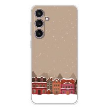 Новогодние, Праздничные Чехлы для Samsung Galaxy S24 FE - 2024 год (Зимний город)