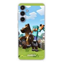 Чохли для Samsung Galaxy S24 FE (Персонажі МайнКрафт) (На коні)