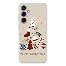 Рождественские Чехлы для Samsung Galaxy S24 FE (VPrint) (Merry Christmas)