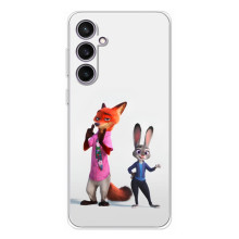 Силиконовый чехол с принтом Зоотрополіс для Samsung Galaxy S24 FE – Джуди и Ник